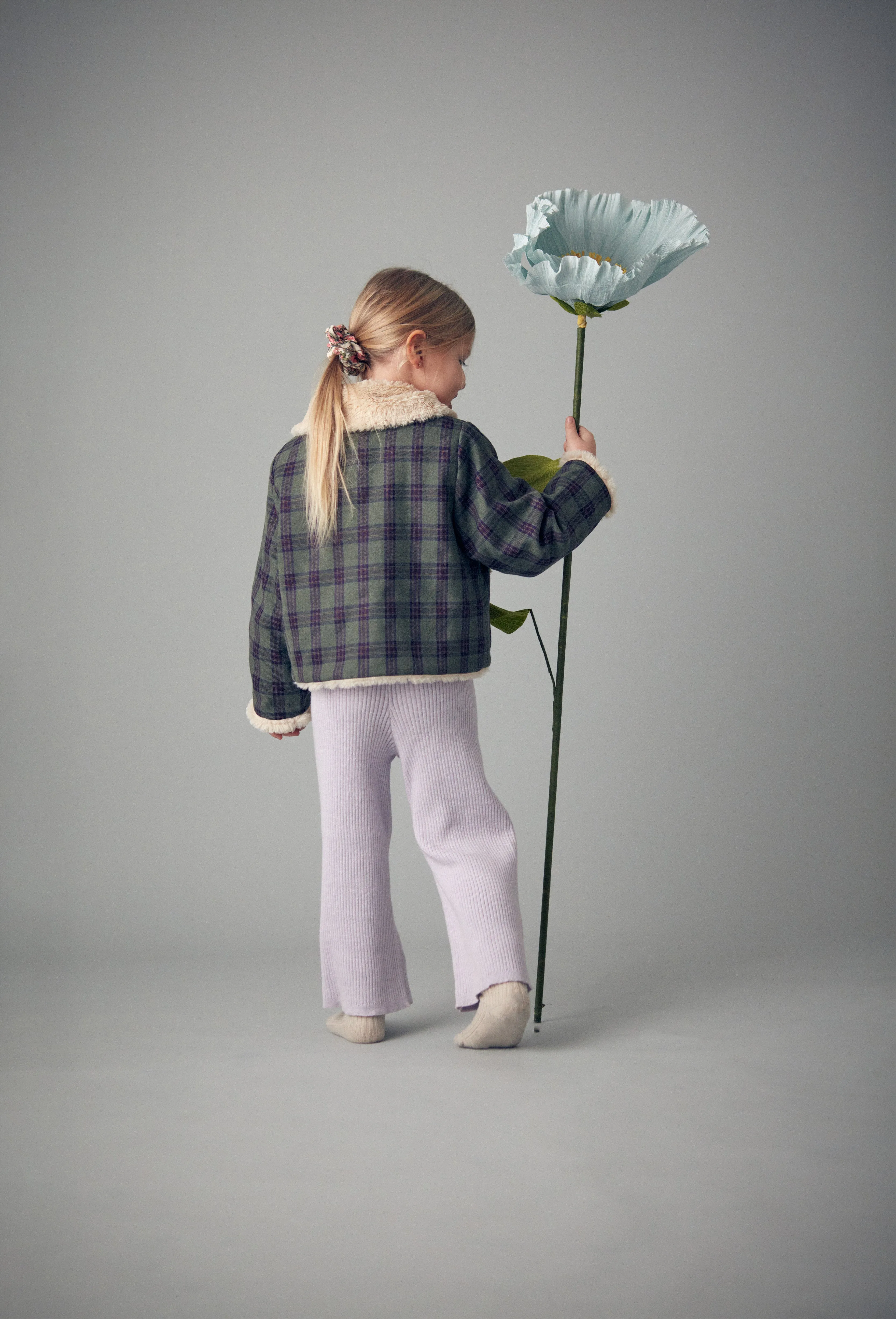Alia Coat - Green Tartan