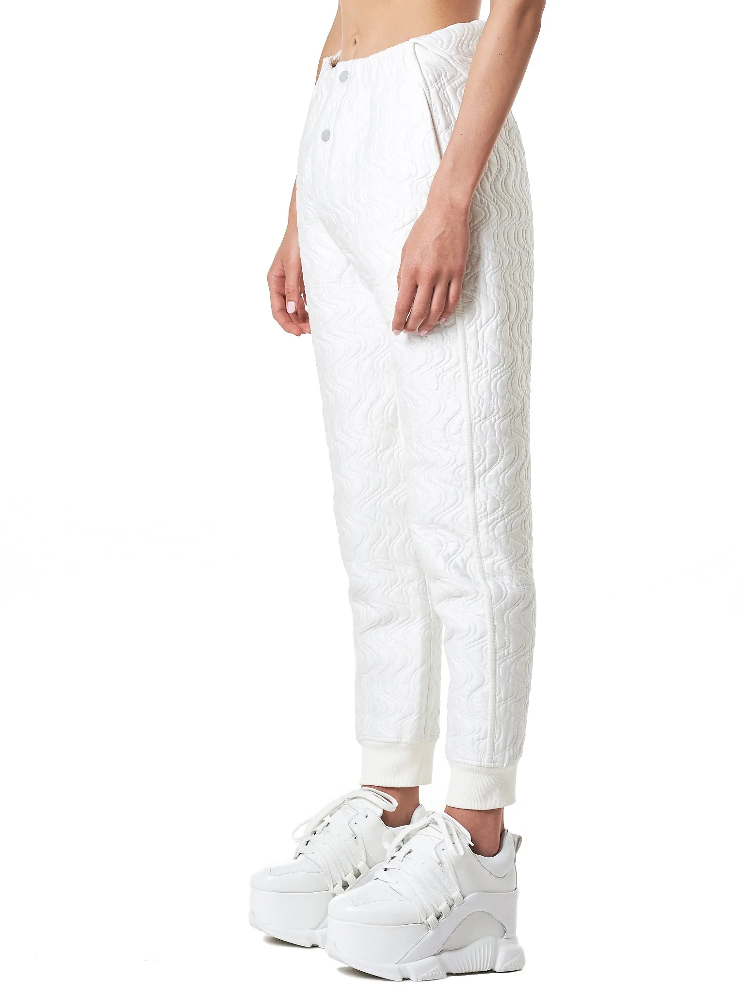 ‘Bao’ Quilted Joggers (K061-WHITE)