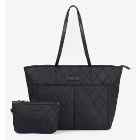 Barbour Quilted Tote Bag in Black LBA0395