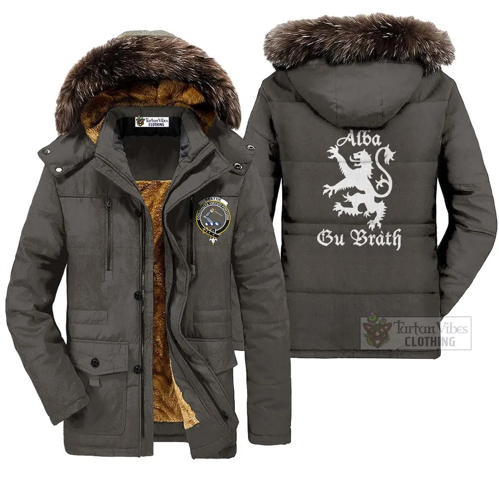 Beattie (Beatty) Family Crest Parka Jacket Lion Rampant Alba Gu Brath Style