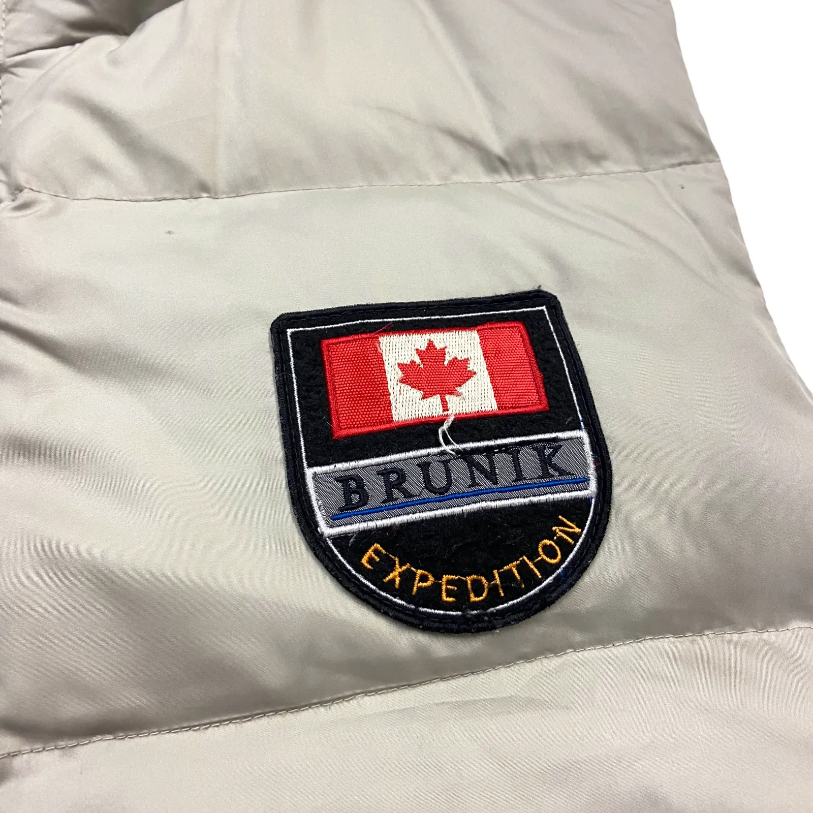 Brunik Expedition Canada Padded Gilet | Vintage Outdoor Hiking Gear Grey VTG