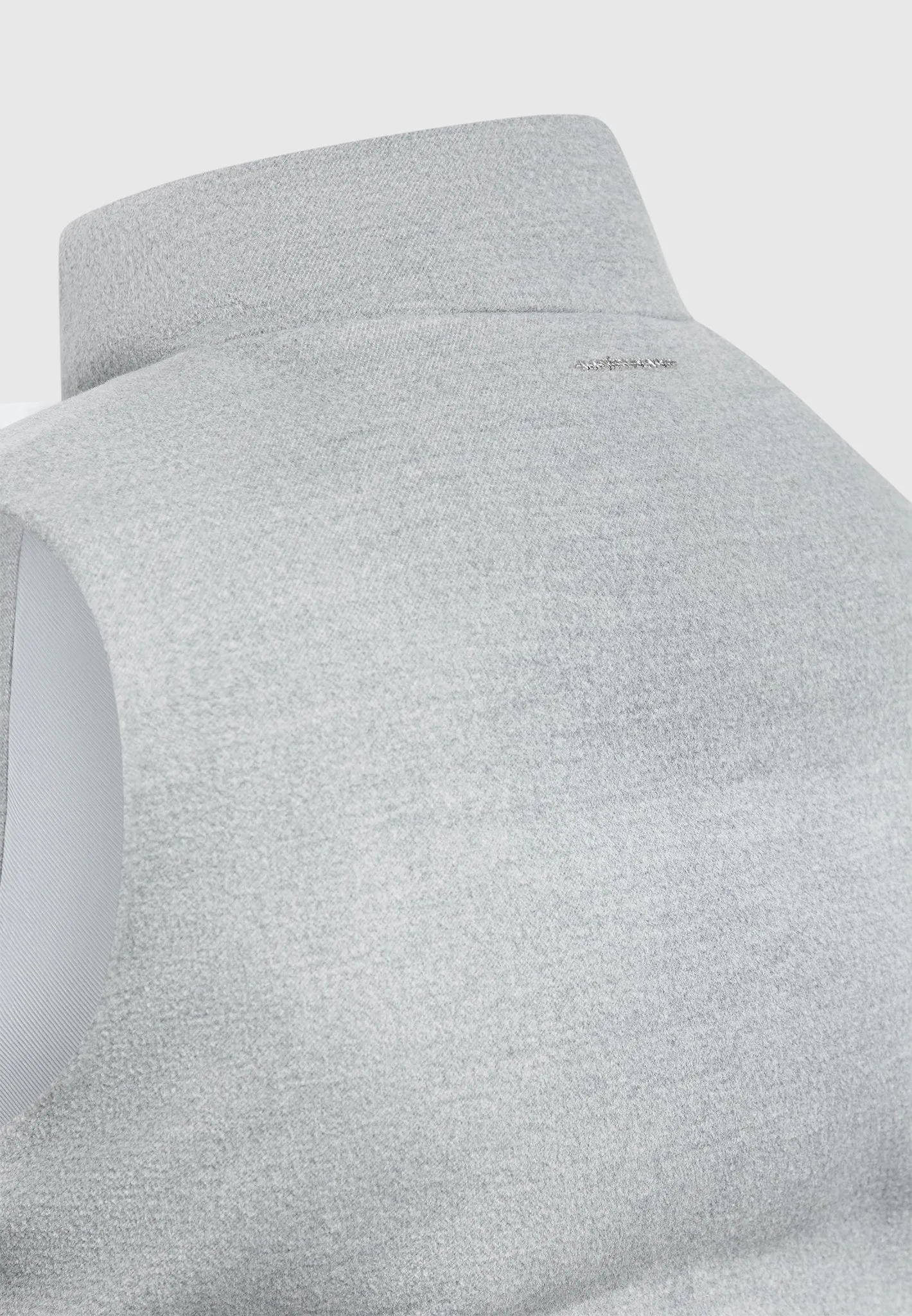 Brushed Marl Puffer Gilet - Grey