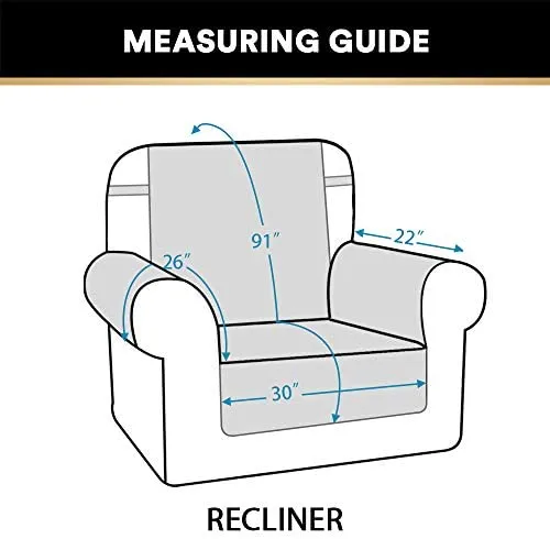 Chair Cover for Recliner Water Repellent Protector Cover