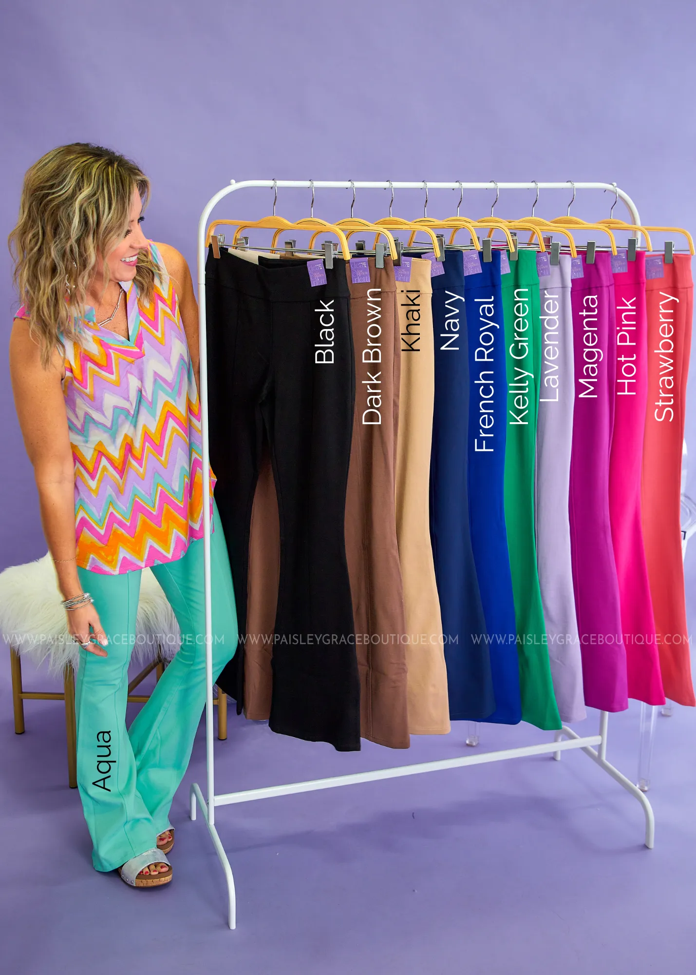Chic Solid Flare Pants - 11 Colors - FINAL SALE