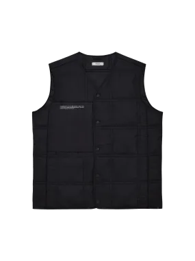 FLWRDWN™ Quilted Gilet—black