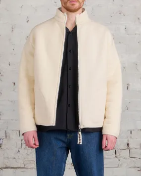 Jil Sander  Sherpa Zip Jacket Eggshell