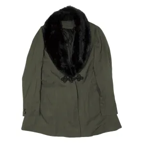 Sherpa Overcoat Coat Green Womens S