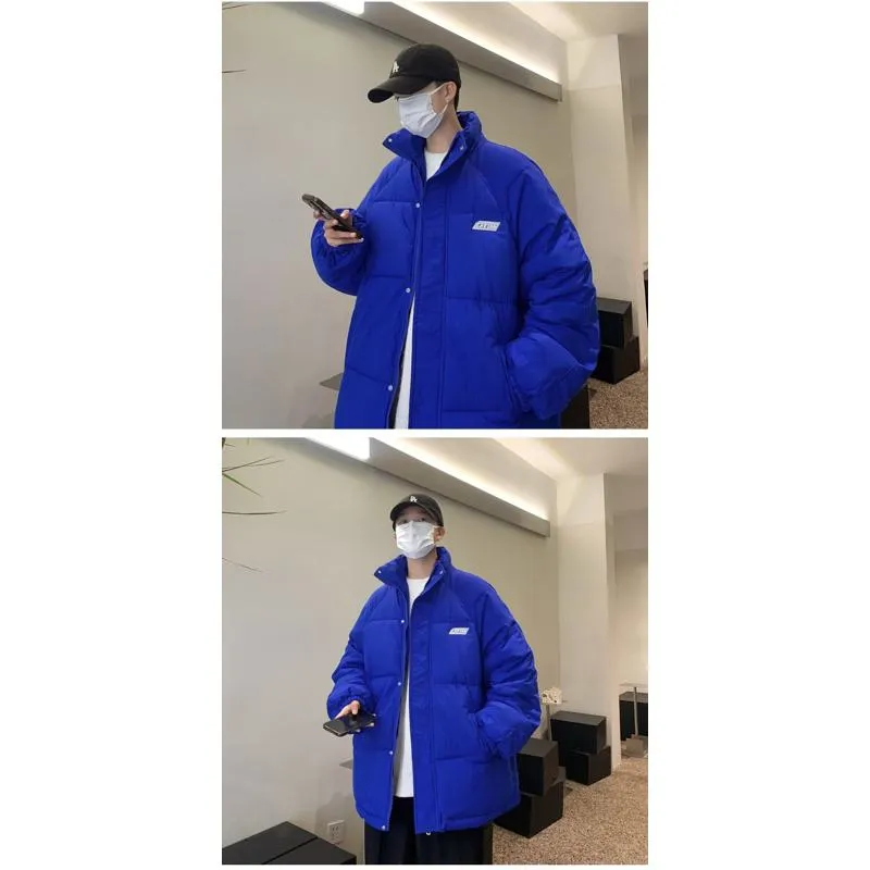 Solid Color Thickened Puffer Jacket