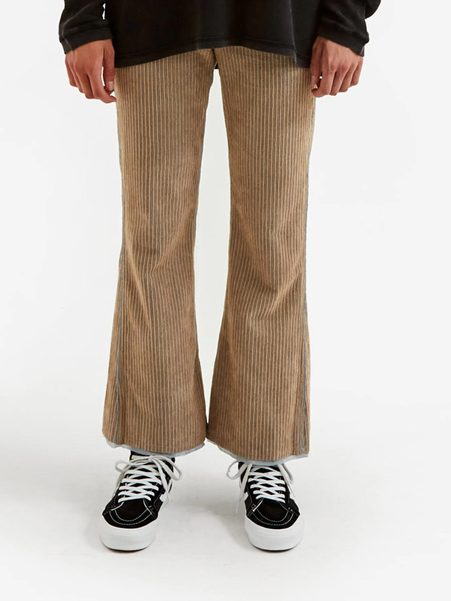 Stand Alone Corduroy Flared Pant - Beige