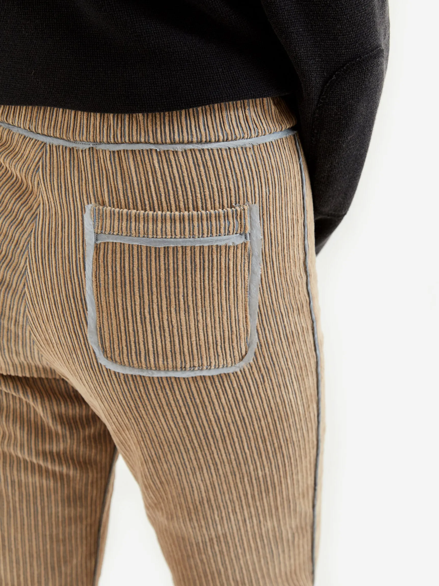 Stand Alone Corduroy Flared Pant - Beige