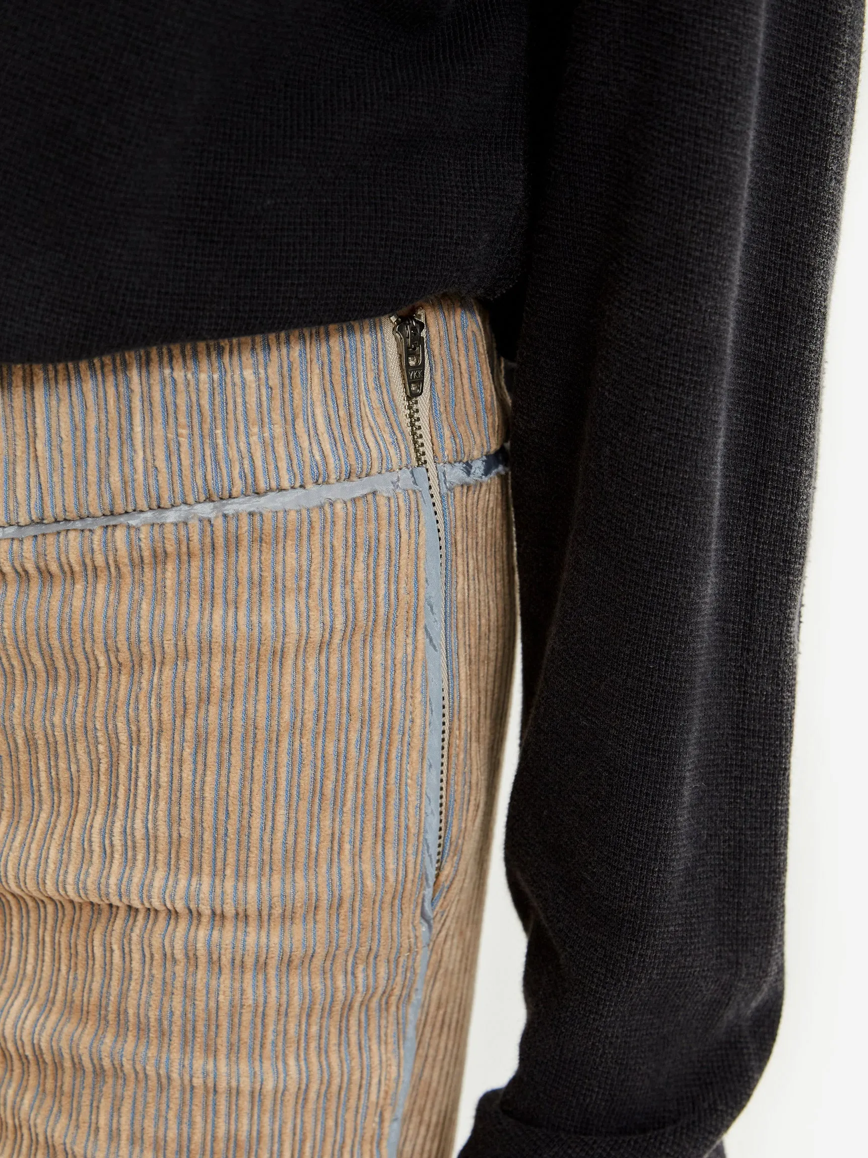 Stand Alone Corduroy Flared Pant - Beige