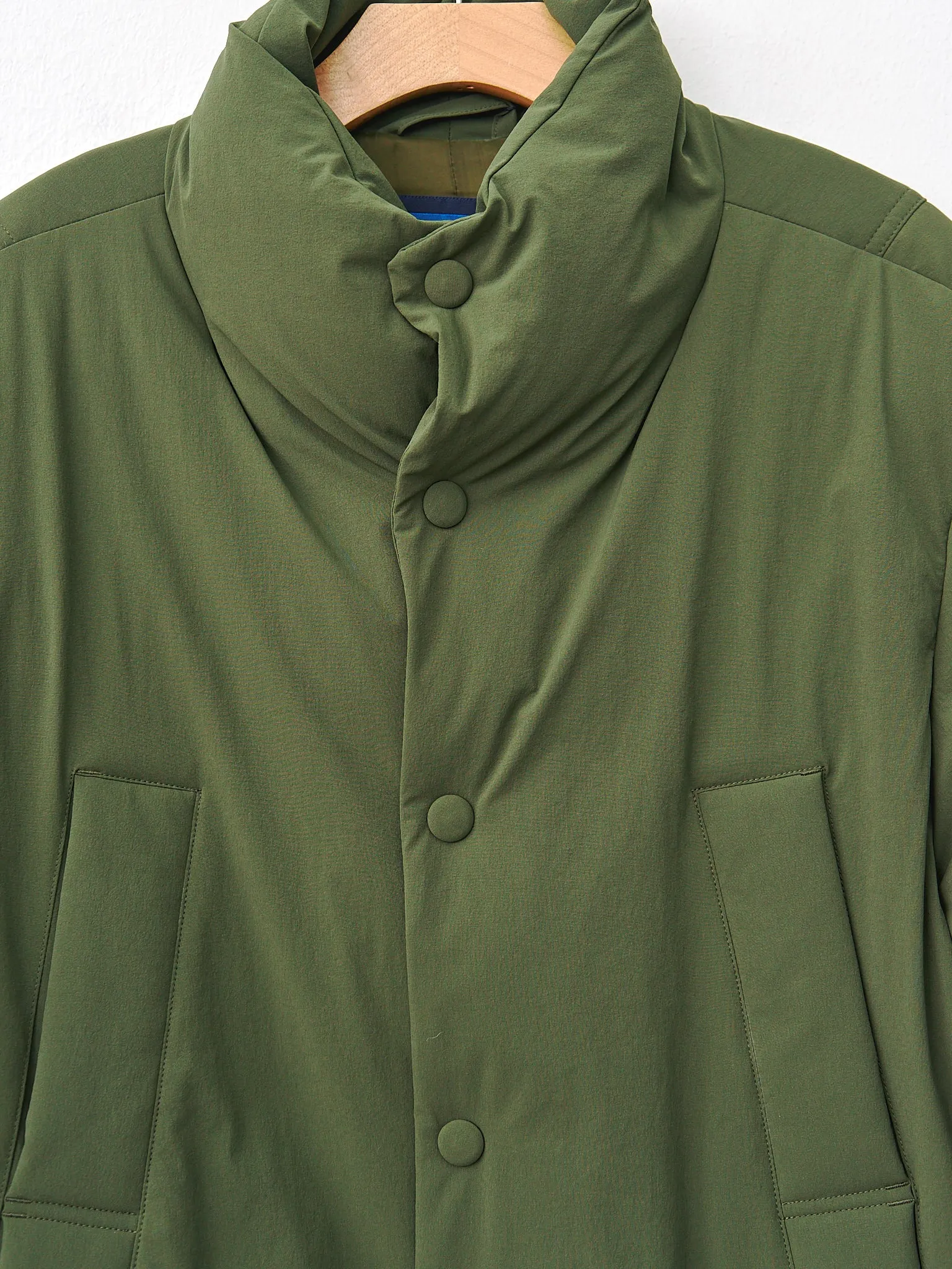 Varsity Down Jacket - Khaki Green